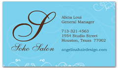 BCS-1027 - salon business card