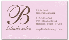 BCS-1029 - salon business card