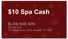 CPS-1021 - salon coupon card