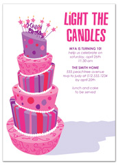 Purple Birthday Invitation Template from designbetty.com
