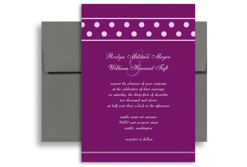 How To Create Polka Dots Wedding Invitation Templates 5x7 in Vertical