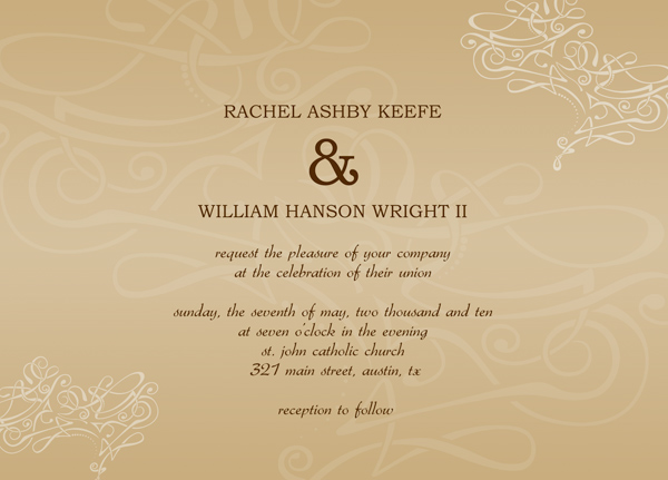 wedding card invitation template